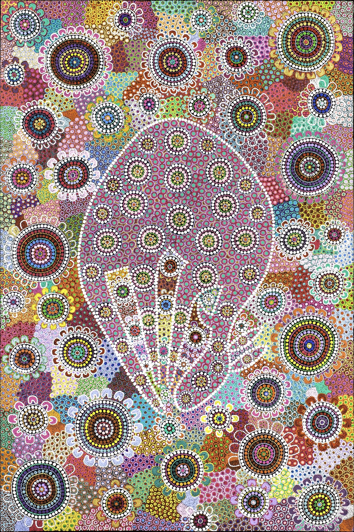 Kangaroo Picking 2 - Art Print on Canvas