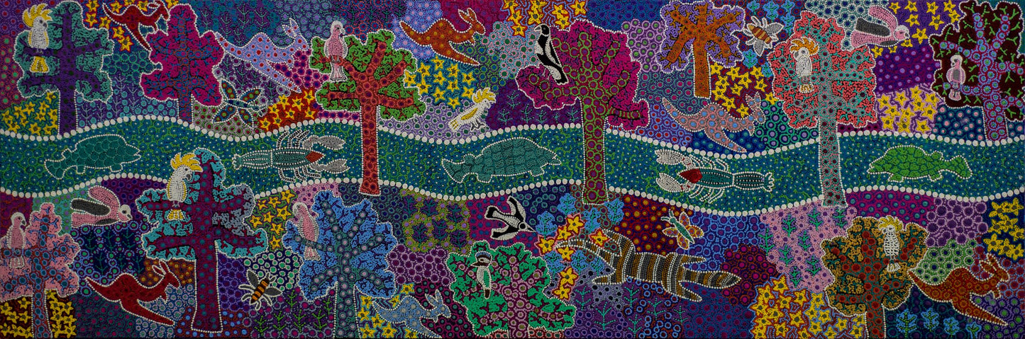 Springtime on the Murrumbidgee 1 - Art Print on Canvas