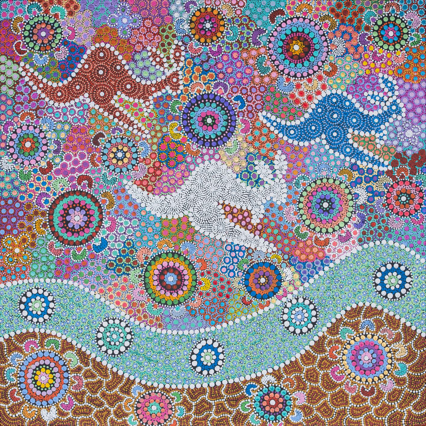 Beach Towel - Kangaroo Dreaming