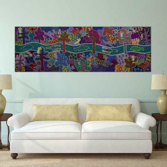 Springtime on the Murrumbidgee 1 - Art Print on Canvas