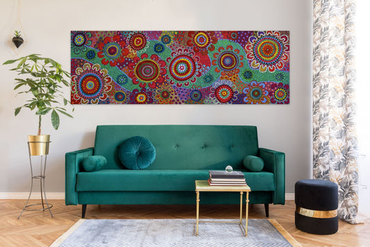 Wiradjuri River People 1 - Art Print on Canvas