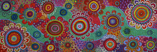 Wiradjuri River People 1 - Art Print on Canvas