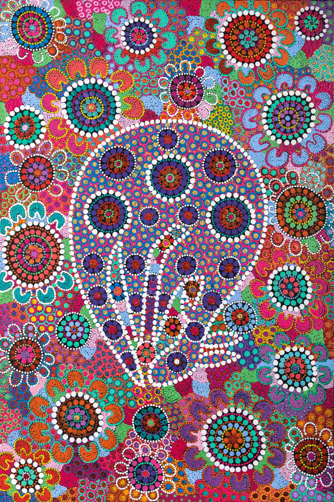Kangaroo Picking - Art Print on Canvas