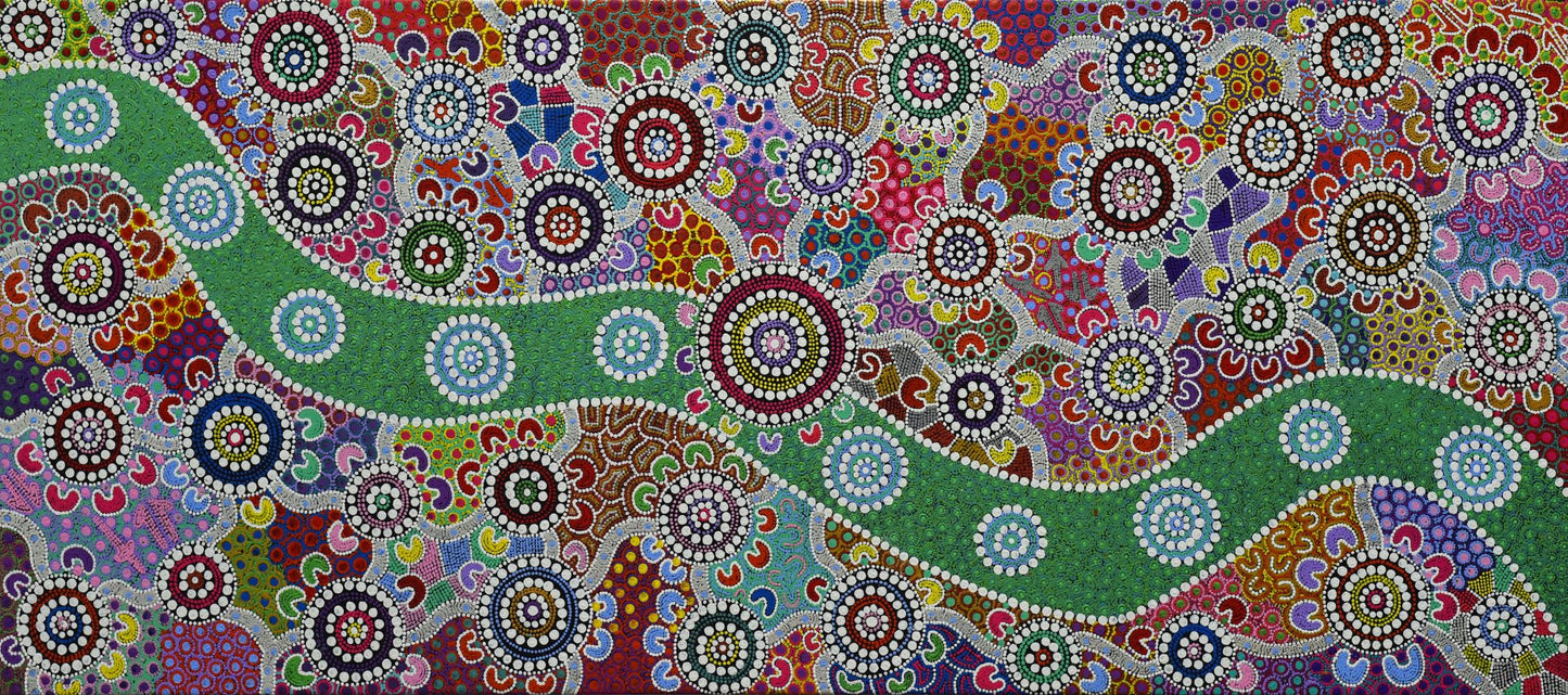 Wiradjuri River People 2 - Art Print on Canvas