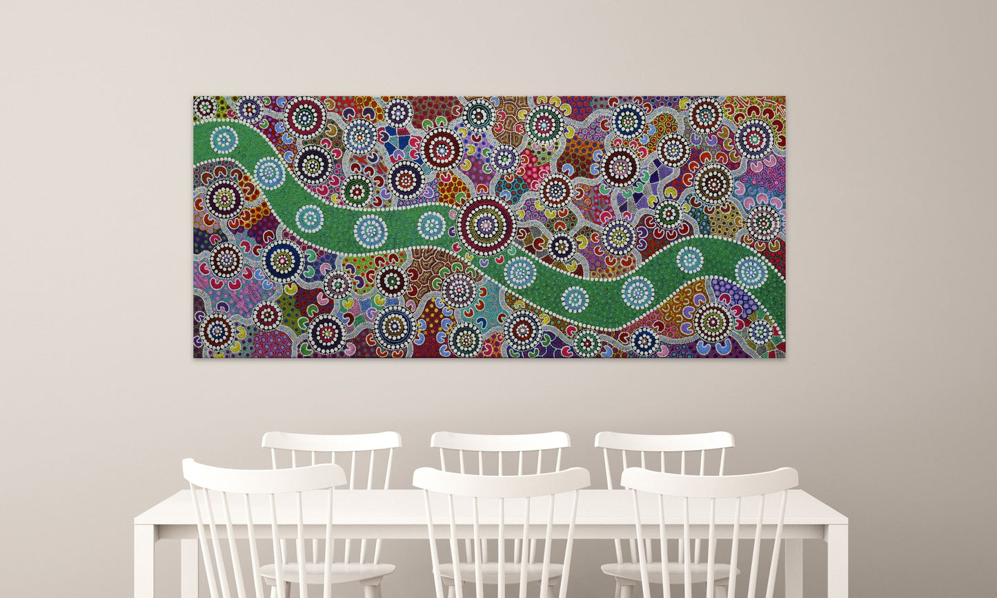 Wiradjuri River People 2 - Art Print on Canvas
