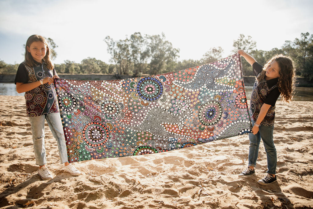 Beach Towel - Kangaroo Dreaming