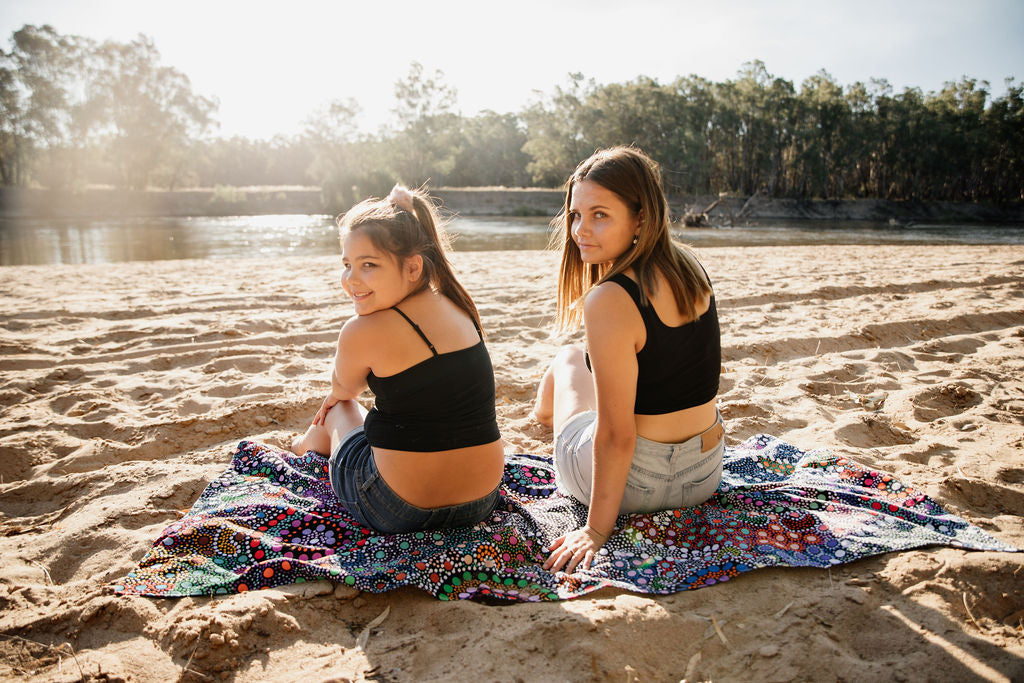 Beach Towel - Kangaroo Dreaming